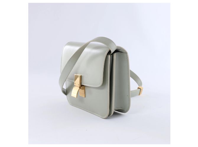 Céline Celine Classic Box Small Leder-Schultertasche in Grün - Ansicht 2