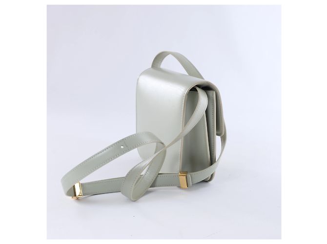 Céline Celine Classic Box Small Leder-Schultertasche in Grün - Ansicht 3