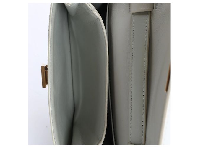 Céline Celine Classic Box Small Leder-Schultertasche in Grün - Ansicht 9