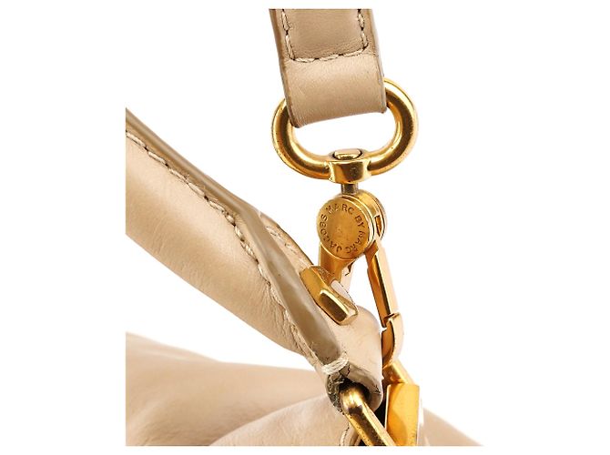 Marc by Marc Jacobs  mala 2-Way com múltiplos bolsos em pele bege - vista 15