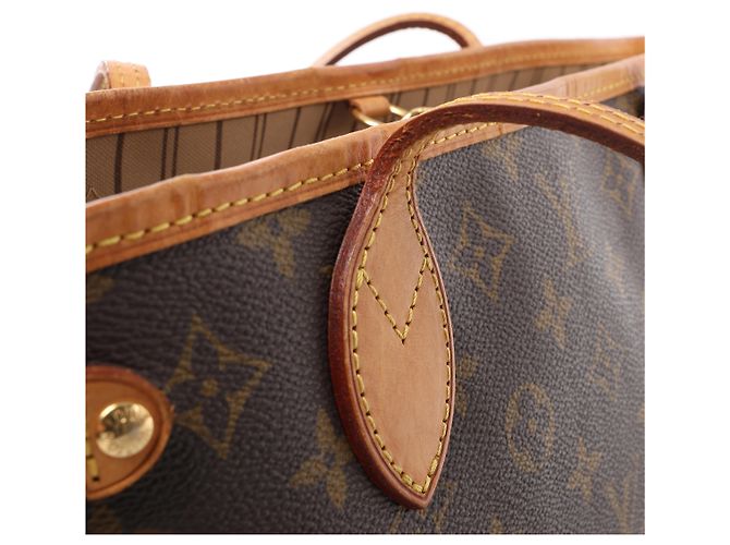 Louis Vuitton Neverfull PM Monogram Canvas Shoulder Bag in Brown M40155 - vista 11