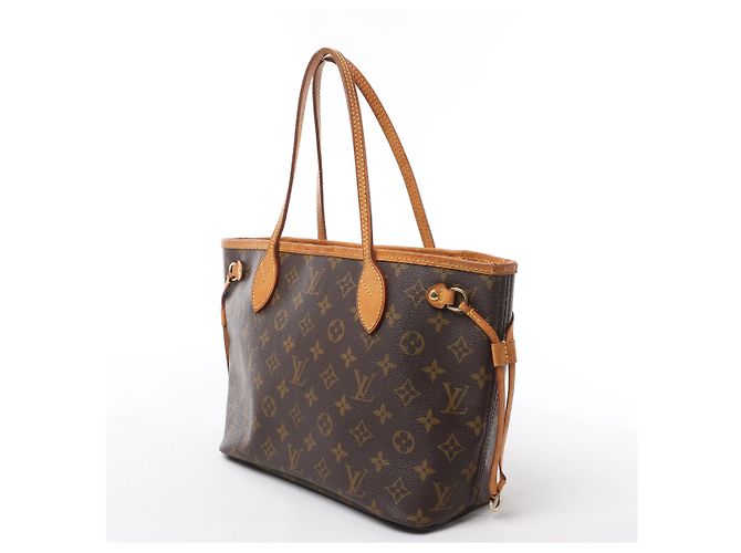Louis Vuitton Neverfull PM Monogram Canvas Shoulder Bag in Brown M40155 - vista 2