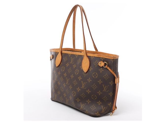 Louis Vuitton Neverfull PM Monogram Canvas Shoulder Bag in Brown M40155 - vista 4