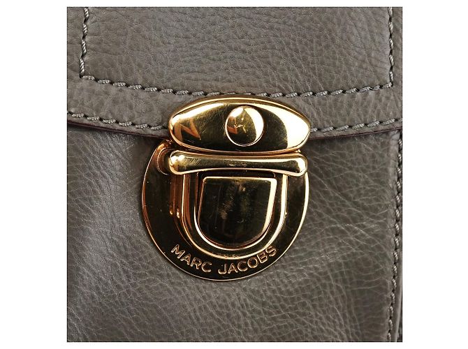 Marc Jacobs Borsa Tote Blake in pelle grigia con tasche multiple - vista 6