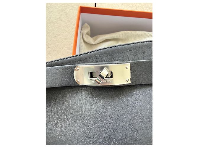 Hermès Kelly Stivali Cuissardes Pelle Nera - vista 5