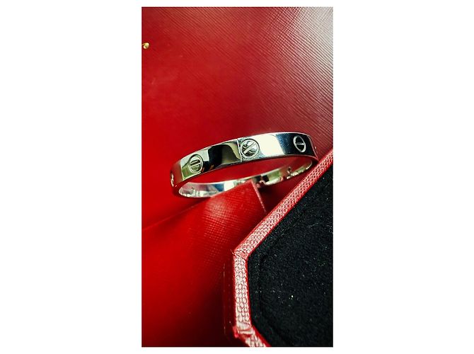 Bracciale Cartier Love 16 in Oro Bianco e Diamanti - vista 6