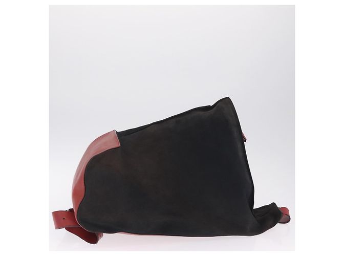 Loewe Anton Porte-documents en daim marron - vue 3