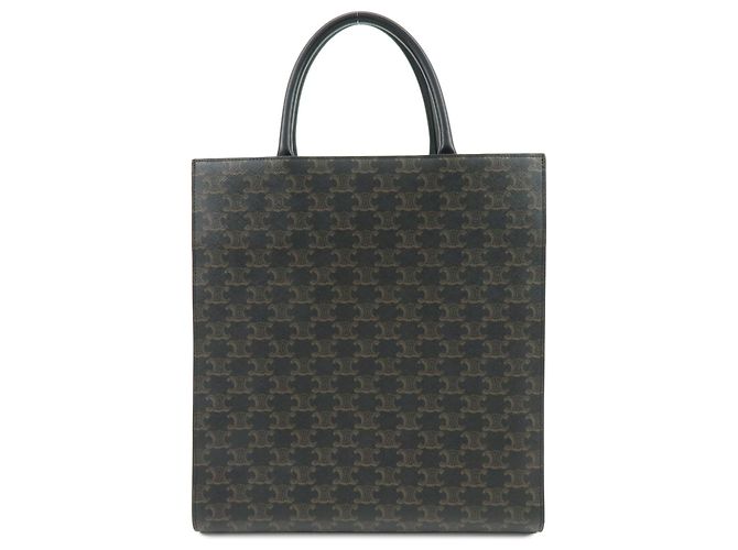Céline Celine Vertical Cabas Triomphe Coated Canvas Medium - vista 2