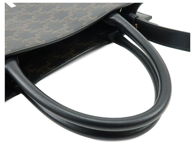 Céline Celine Vertical Cabas Triomphe Coated Canvas Medium - vista 4
