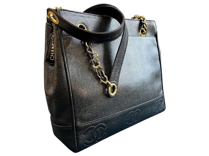 Bolso Tote Chanel Triple CC Caviar 1996 - vista 2