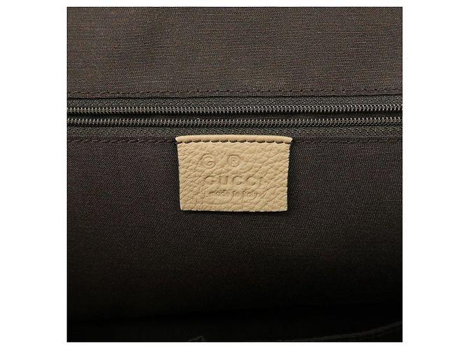 GUCCI Borsa 2Way in pelle Borsa a mano Borsa a tracolla Beige 420023 - vista 10