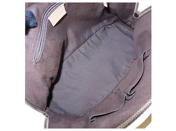 GUCCI Borsa 2Way in pelle Borsa a mano Borsa a tracolla Beige 420023 - vista 9