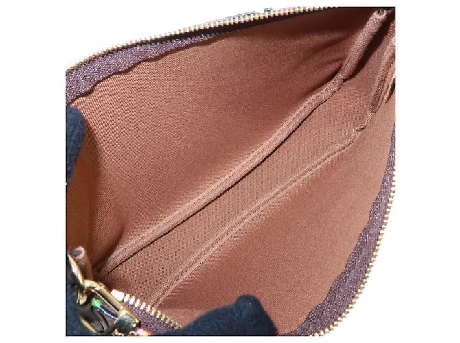 Louis Vuitton Monogram Rose Pochette Accessoires Pouch Brown M48615 - vista 10