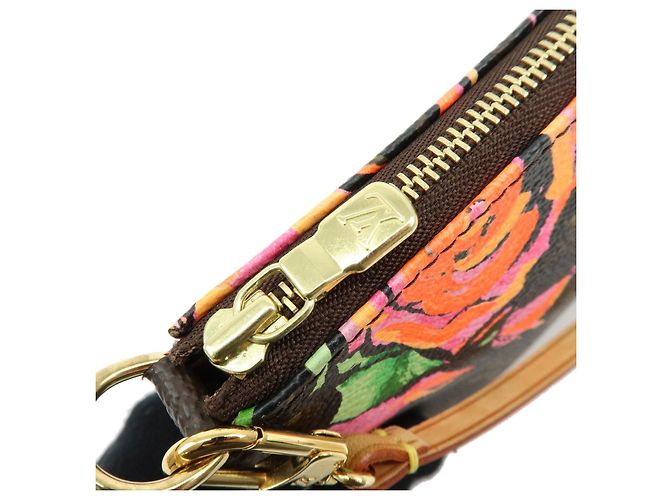 Louis Vuitton Monogram Rose Pochette Accessoires Pouch Brown M48615 - vista 8