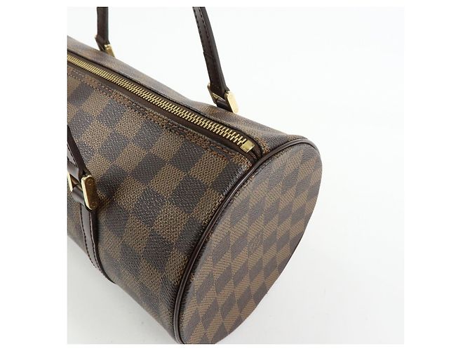Borsa a mano Louis Vuitton Damier Ebene Papillon 30 Marrone N51303 - vista 12