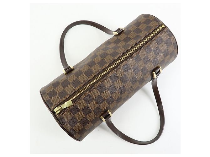Borsa a mano Louis Vuitton Damier Ebene Papillon 30 Marrone N51303 - vista 14