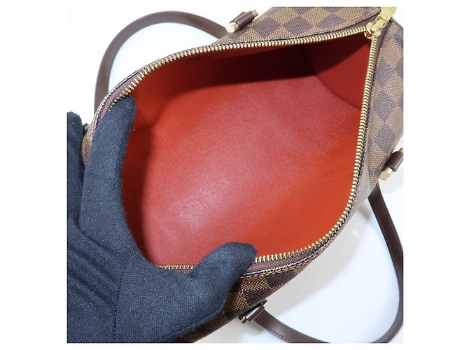 Borsa a mano Louis Vuitton Damier Ebene Papillon 30 Marrone N51303 - vista 18