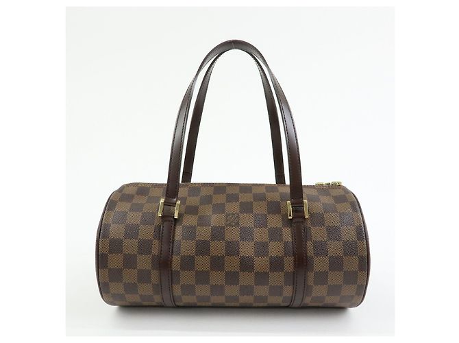 Borsa a mano Louis Vuitton Damier Ebene Papillon 30 Marrone N51303 - vista 2