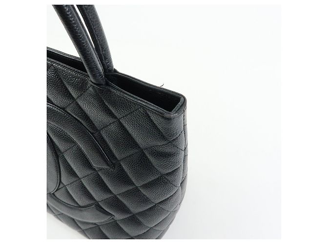 Borsa Tote CHANEL Medallion Matelasse COCO Mark Nera A01804 - vista 13