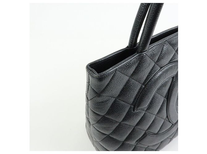 Borsa Tote CHANEL Medallion Matelasse COCO Mark Nera A01804 - vista 14