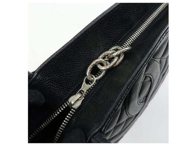 Borsa Tote CHANEL Medallion Matelasse COCO Mark Nera A01804 - vista 16