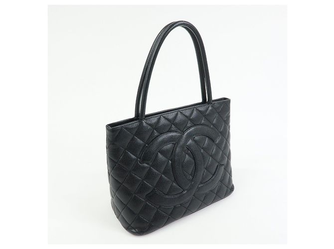 Borsa Tote CHANEL Medallion Matelasse COCO Mark Nera A01804 - vista 4