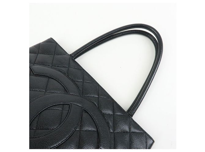 Borsa Tote CHANEL Medallion Matelasse COCO Mark Nera A01804 - vista 6