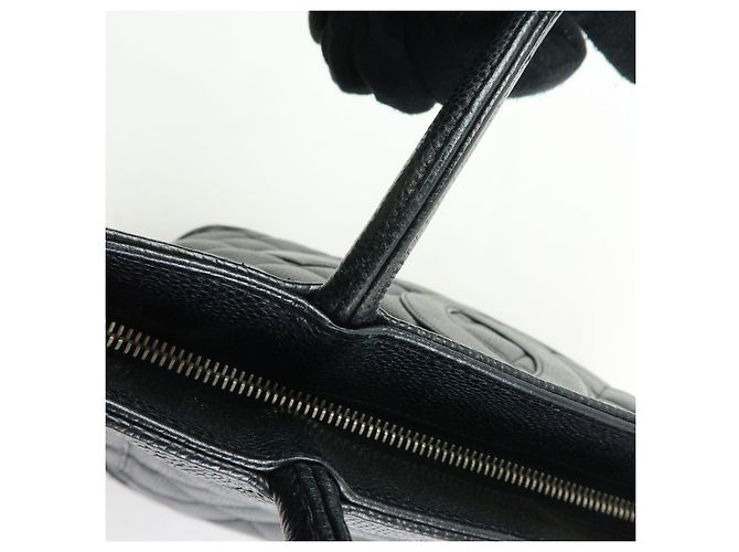 Borsa Tote CHANEL Medallion Matelasse COCO Mark Nera A01804 - vista 9
