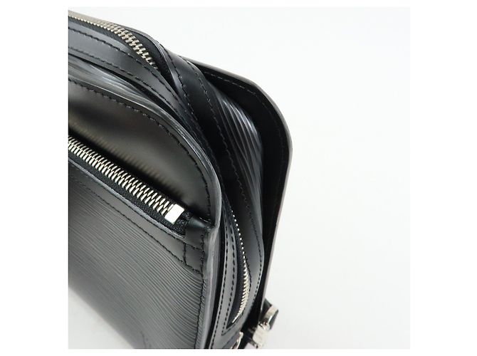 Louis Vuitton Epi Leather Osh Clutch Bag Flat Pouch Noir M59362 - vista 10