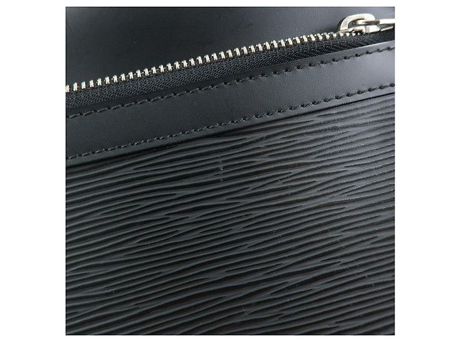 Louis Vuitton Epi Leather Osh Clutch Bag Flat Pouch Noir M59362 - vista 14