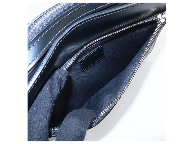 Louis Vuitton Epi Leather Osh Clutch Bag Flat Pouch Noir M59362 - vista 18