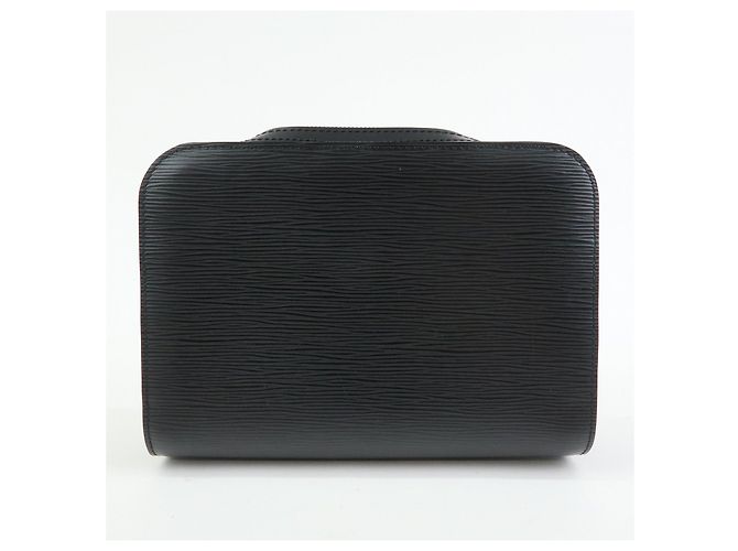 Louis Vuitton Epi Leather Osh Clutch Bag Flat Pouch Noir M59362 - vista 2