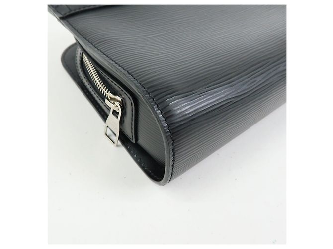 Louis Vuitton Epi Leather Osh Clutch Bag Flat Pouch Noir M59362 - vista 6