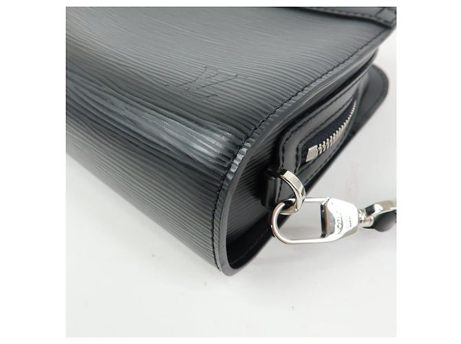 Louis Vuitton Epi Leather Osh Clutch Bag Flat Pouch Noir M59362 - vista 7