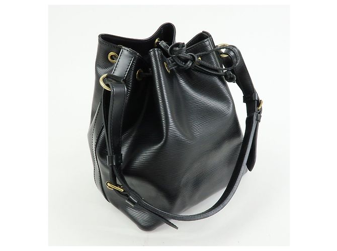 Borsa a tracolla Louis Vuitton Epi Petit Noe Noir Black M44102 - vista 4