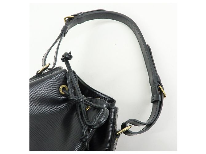 Borsa a tracolla Louis Vuitton Epi Petit Noe Noir Black M44102 - vista 6