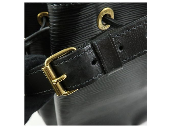 Borsa a tracolla Louis Vuitton Epi Petit Noe Noir Black M44102 - vista 9