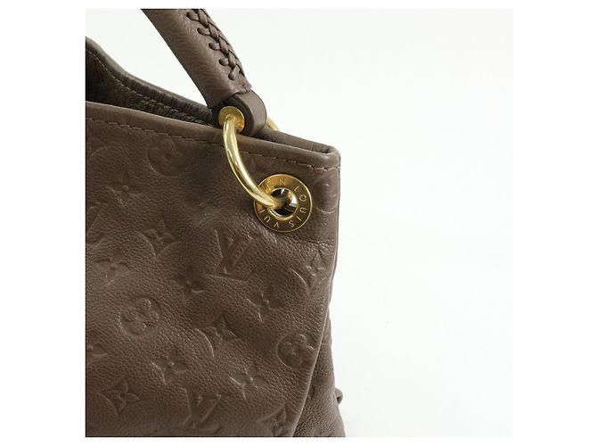 Borsa a mano Louis Vuitton Monogram Empreinte Artsy MM Terre M94171 - vista 13
