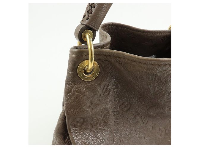 Borsa a mano Louis Vuitton Monogram Empreinte Artsy MM Terre M94171 - vista 14
