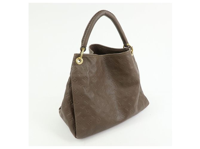 Borsa a mano Louis Vuitton Monogram Empreinte Artsy MM Terre M94171 - vista 4