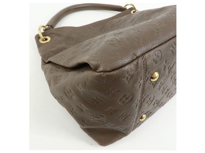 Borsa a mano Louis Vuitton Monogram Empreinte Artsy MM Terre M94171 - vista 9