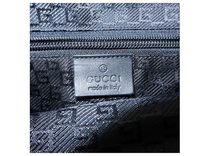 Zaino GUCCI Sherry Canvas Leather Black 122349 - vista 21