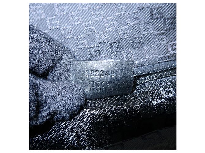 Zaino GUCCI Sherry Canvas Leather Black 122349 - vista 22