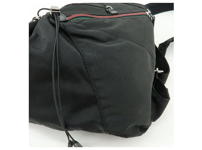 Zaino GUCCI Sherry Canvas Leather Black 122349 - vista 9