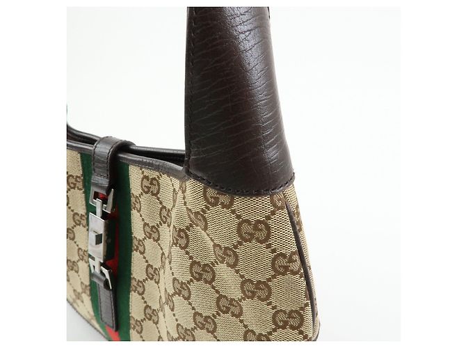 Borsa a tracolla e borsa a mano GUCCI Sherry Jackie GG Canvas Leather 00963 - vista 11