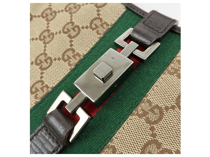 Borsa a tracolla e borsa a mano GUCCI Sherry Jackie GG Canvas Leather 00963 - vista 15