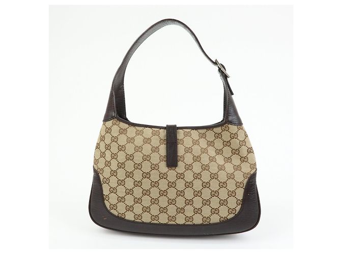 Borsa a tracolla e borsa a mano GUCCI Sherry Jackie GG Canvas Leather 00963 - vista 2