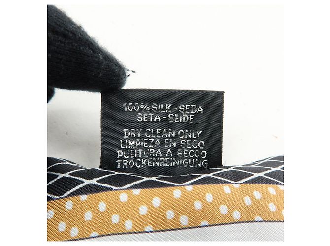 Hermès HERMES Twilly in seta 100% Grand Theatre Nouveau Black - vista 11
