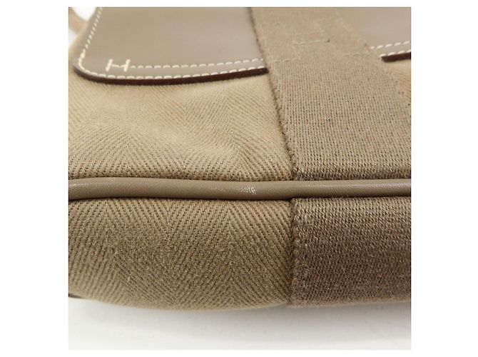Hermès HERMES Valparaiso Long PM Borsa Tote in Pelle di Vitello Etoupe - vista 13
