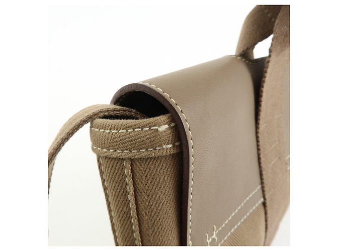 Hermès HERMES Valparaiso Long PM Borsa Tote in Pelle di Vitello Etoupe - vista 16